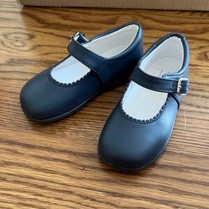 La Coqueta Navy Blue Mary Janes, Brand New, Never Worn